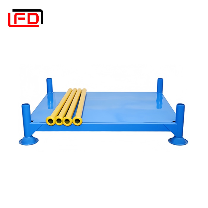 Heavy Duty Warehouse Factory Heavy Duty Adjustable Metal Pallet With Legs Storage Steel Stacking Rack