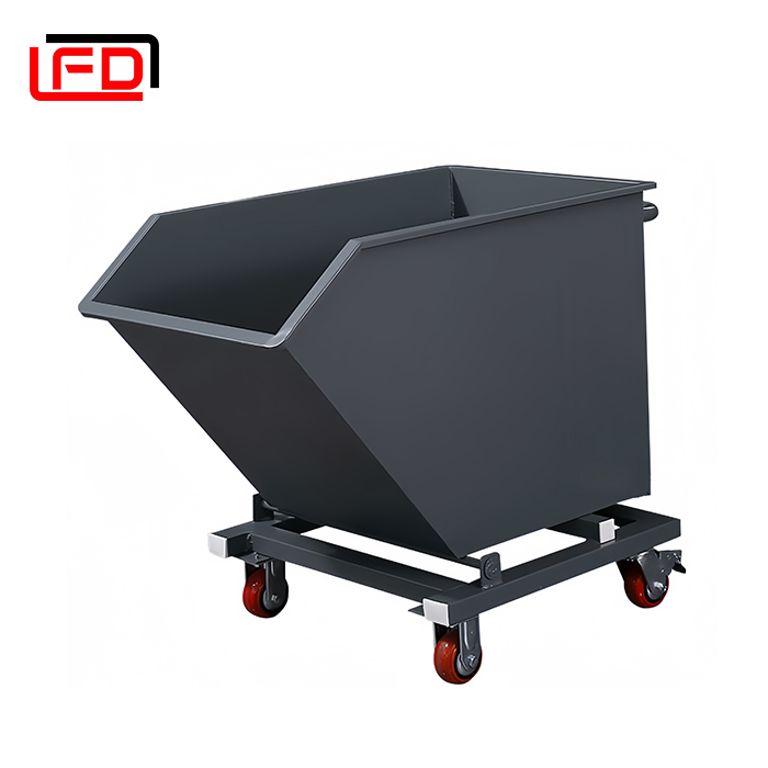 Self Dumping Hopper Dumpster Tipping Trash Bin Forklift Dump Hopper