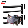 Portable Saddle Rack for Stall Door Wall Mount Saddle Stand with 2 Bars Removable Saddle Holder