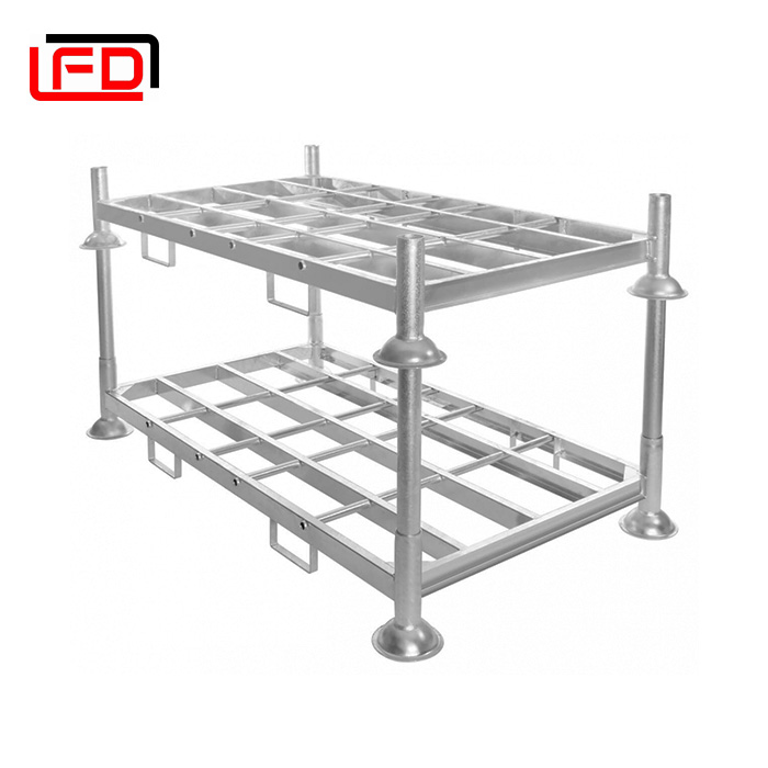 Warehouse Stacking Demountable Post Pallets Collapsible Post Pallet Steel Pallet