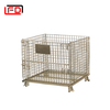 Galvanized Wire Mesh Container Metal Storage Wire Mesh Container Stackable Mesh Box Wire Cage Metal Bin Storage Container