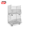 Heavy Duty Wire Mesh Container Stackable Wire Mesh Containers Wire Mesh Containers with Wheels