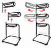 3 Tier Saddle Rack Heavy Duty Saddle Stand Removable & Rotating 