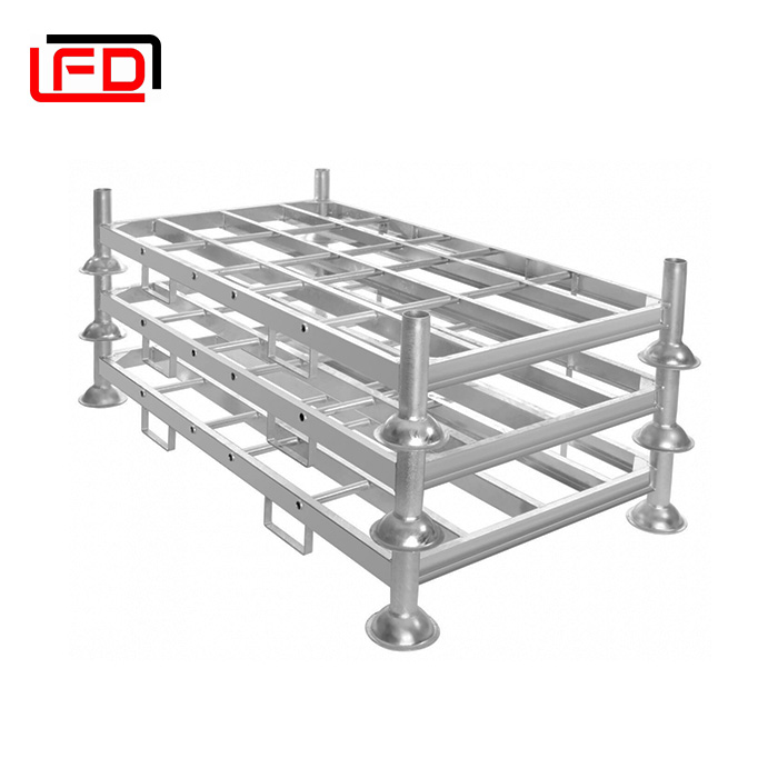 Industrial Heavy Duty Steel Metal Stackable Storage Portable Rack Post Pipe Storage Post Pallet Rack