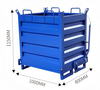 forklift hopper metal steel self dumping hopper