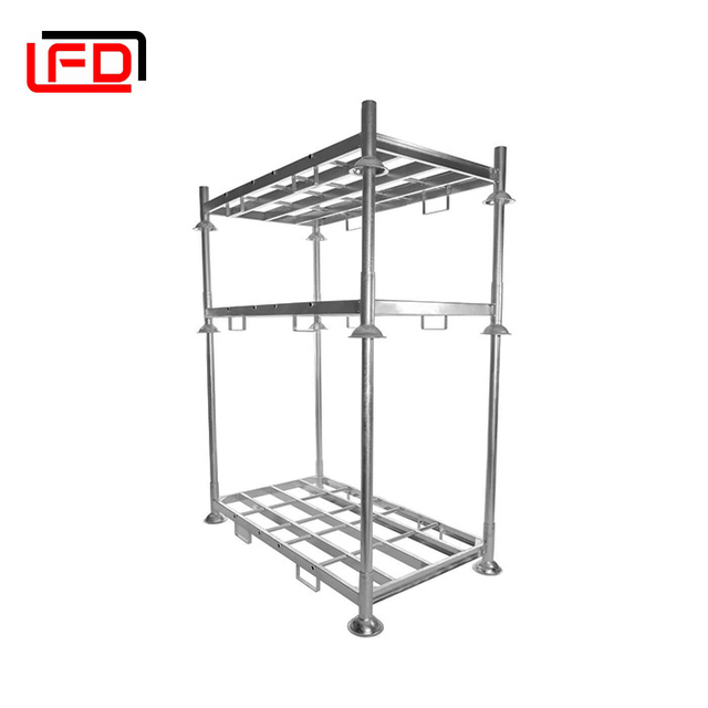 Duty Industrial Galvanized Warehouse Storage Steel Stacking Movable Post Pallet Racks 
