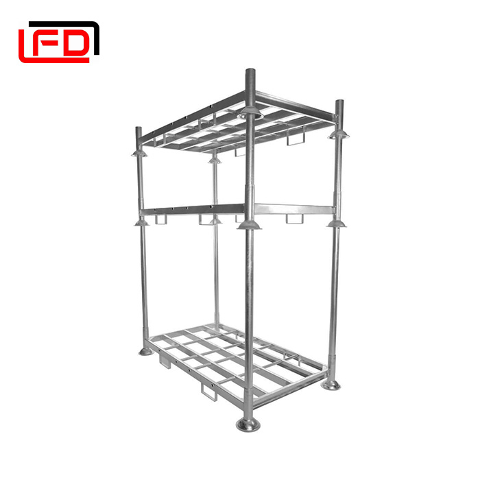 Duty Industrial Galvanized Warehouse Storage Steel Stacking Movable Post Pallet Racks 