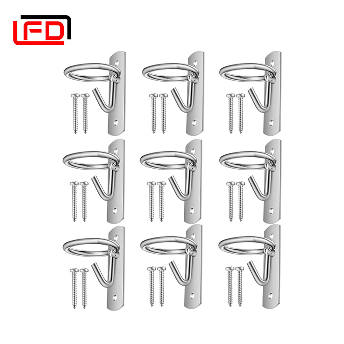 Equestrian Bucket Hook Hangers Metal Horse Water Bucket Hooks Heavy Duty Horse Accessories Wall Mount Bucket Holder for Horse Stall Feed Stable Farmhouse Supplies