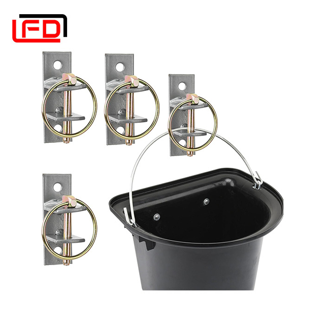Water Bucket Hook with Pin Heavy Duty Wall Mounted Equestrian Bucket Hooks Hangers for Horse Stall Stable Barn
