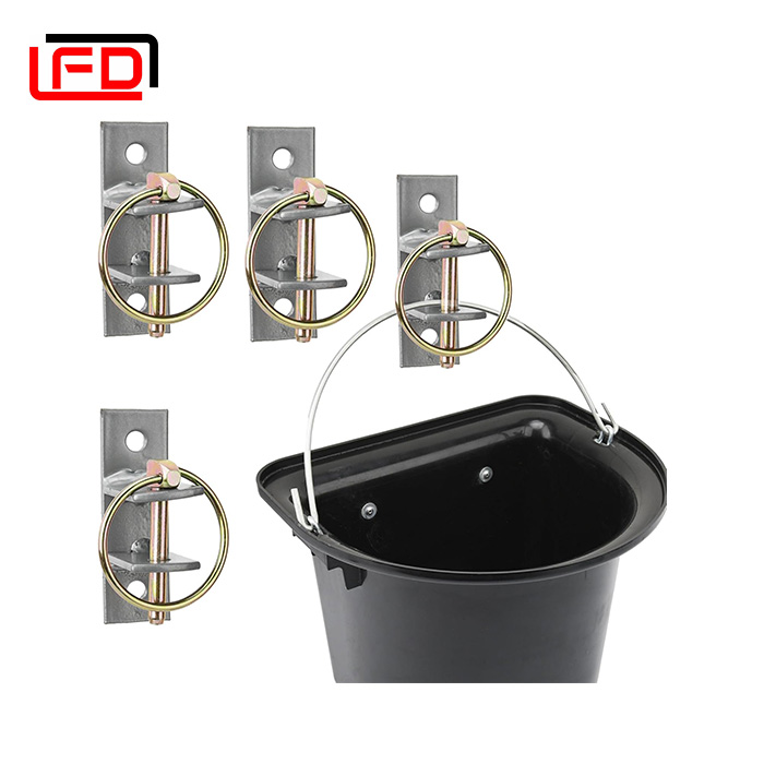 Water Bucket Hook with Pin Heavy Duty Wall Mounted Equestrian Bucket Hooks Hangers for Horse Stall Stable Barn