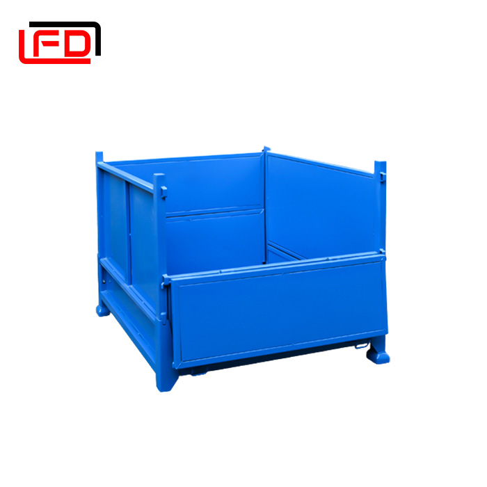 Factory Direct Folding Metal Box Folding Iron Frame Steel Plate Material Box Can Be Folded Stacking