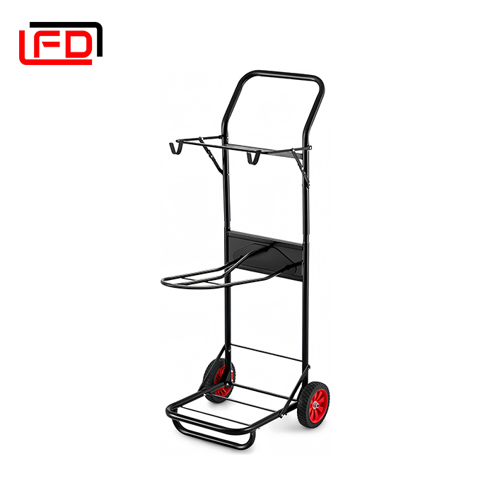 Horse Equipment Cart Foldable Stable Storage with 2 Wheels for Moving Equestrian Accessory