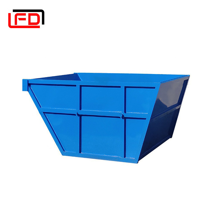 4 Cubic Yard Customized Outdoor Stackable Steel Metal Skip Bins Skip Dumpster Bin