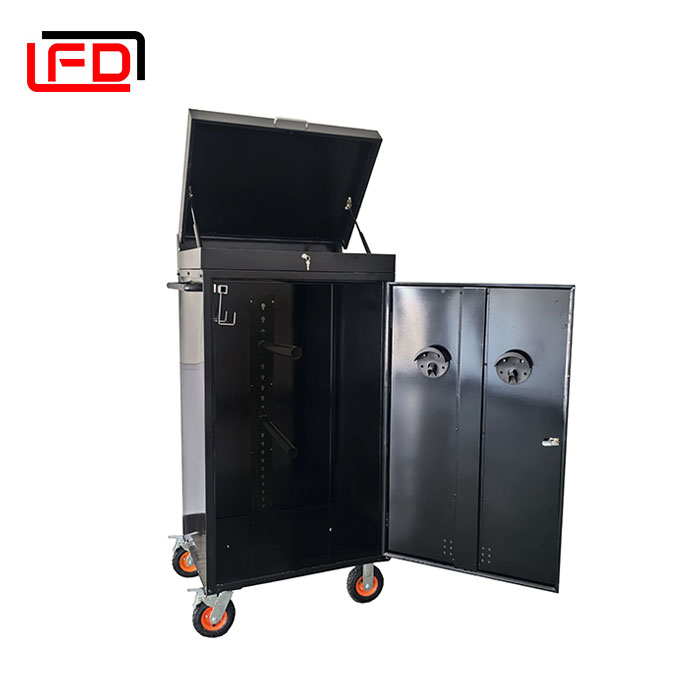 Supply Chain Portable Horse Saddle Rack Trolley Saddle Locker on Wheels Equine Tack Locker