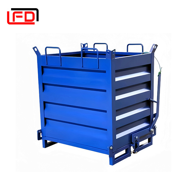 forklift hopper metal steel self dumping hopper
