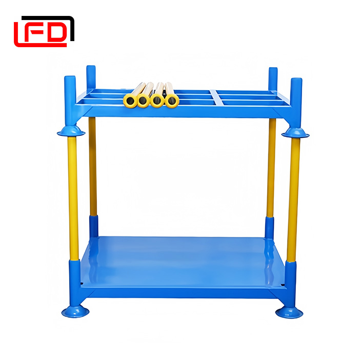 Heavy Duty Dismountable Galvanized Steel Pipe Vertical Pallet With Metal Tube Posts