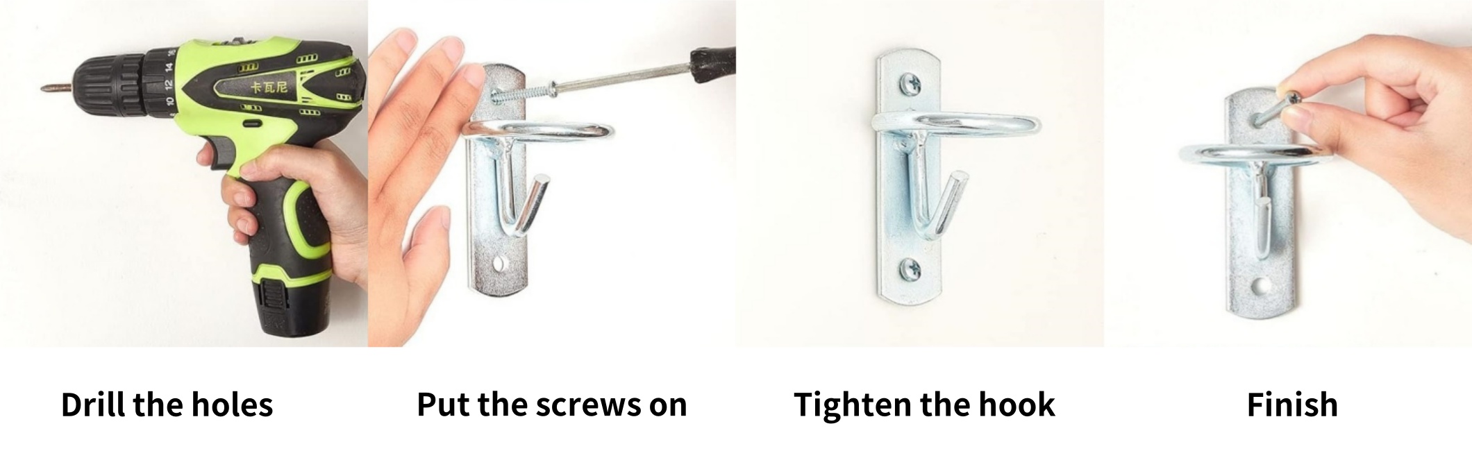 Metal Horse Water Bucket Hooks